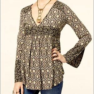 Free People Rolling Hills Tunic Top Medium NWT